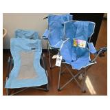 4 Portable Folding Chairs