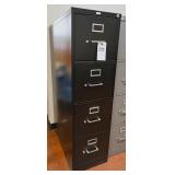 A Hon 4 Drawer Steel File Cabinet