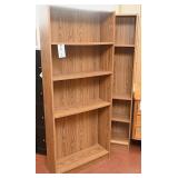 (2) bookcases w/ adjustable shelves