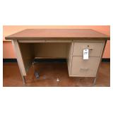 A Steel Teachers Desk