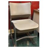 6 Modern Stacking Chairs