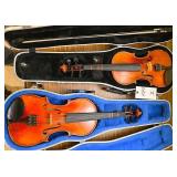2 Vintage German Violins