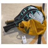 6 Assorted Tennis Rackets