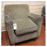 Leopard print arm chair