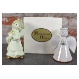 HomeStead House Figure, and Holiday Angel Figure