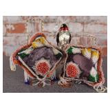 Vintage Beaded Ornaments, Beaded Penguin