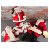 4 Vintage Santas
