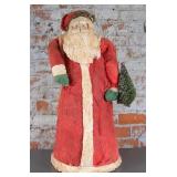 A Large Spun Cotton Santa