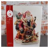 Studio Nova Woodland Holly Santa Cookie Jar