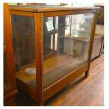 A Good Oak Country Store Display Case