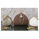3 Beaded Clamshell Evening Bags