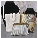 3 Mesh & Beaded Evening Bags