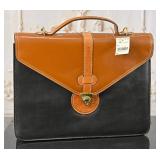 A Moda Italiana Leather Brief Case