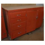 Vintage Painted Kitchen Cabinet Base