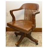 Vintage Wood Desk Chair