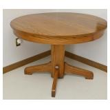 A Round Oak Breakfast Table