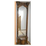 A Victorian Walnut Pier Mirror