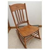 An Ash Sewing Rocker