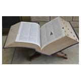 Dictionary On Carved Wood Stand