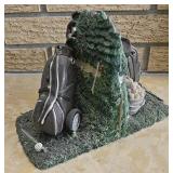 Pair Of Golfing Theme Bookends