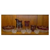 A Collection Of Vintage Glass