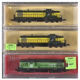 3 Atlas N Scale Locomotives