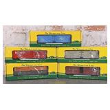 5 Showcase Line S-Gauge Freight Cars