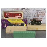 4 S Scale Train Cars