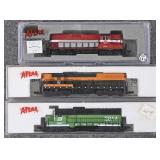 3 Atlas N Scale Locomotives
