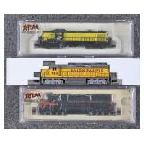 3 Atlas N Scale Locomotives