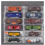 12 Micro-Trains N Gauge Freight Cars
