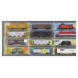 12 Atlas N Scale Freight Cars