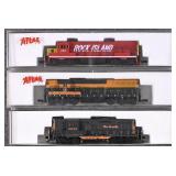 3 Atlas N Scale Locomotives