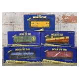 5 American Flyer Train Cars
