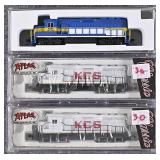 3 Atlas N Scale Locomotives