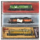 3 Atlas N Scale Locomotives