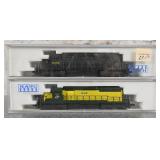 2 Kato N Scale SD40 Locomotives