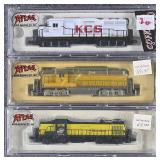 3 Atlas N Scale Locomotives