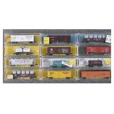 12 Atlas N Scale Freight Cars