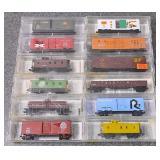 12 Micro-Trains N Gauge Freight Cars