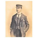 A Cabinet Card of an English Railroad Conductor
