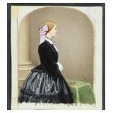 A Fine 19th C Hand Painted Miniature Portrait