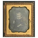 A 16th Plate Daguerreotype, an Infant Girl