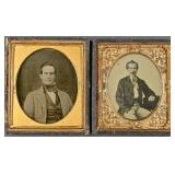 Two 1/6th Plate Ambrotype Portraits