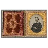 A Fine 1/6th Plate Ambrotype Portrait, an Hispanic