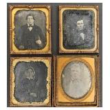 Four 1/6th Plate Daguerreotype Portraits