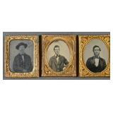 Two 1/9th Plate Ambrotypes and a Tintype