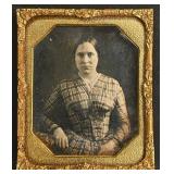 A 1/6th Plate Daguerreotype, Buxom Woman