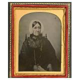 A 1/4 Plate Ambrotype, Elderly Woman