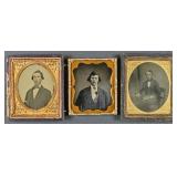Three 1/6th Plate Ambrotype Portraits